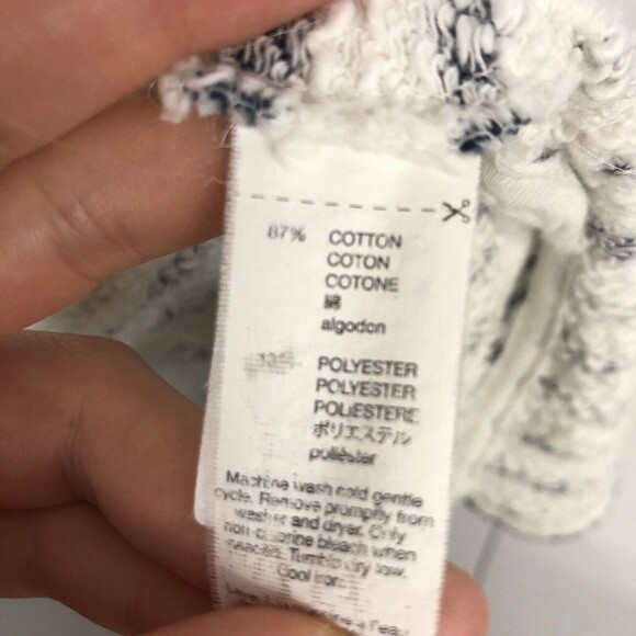 Gap Womens Size XL Blue and White Striped Draped Open Front Cardigan - Picture 5 of 6